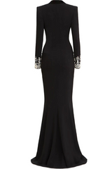 Crystal Sequin Maxi Coat Dress | Dress In Beauty