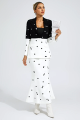 Theobald Polka Dot Sequins Blazer Set