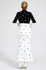 Theobald Polka Dot Sequins Blazer Set