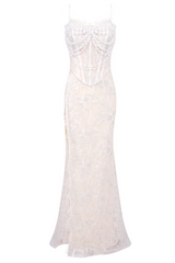 Lace Corset Maxi Dress
