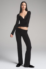 Long Sleeve Top With Bralette
