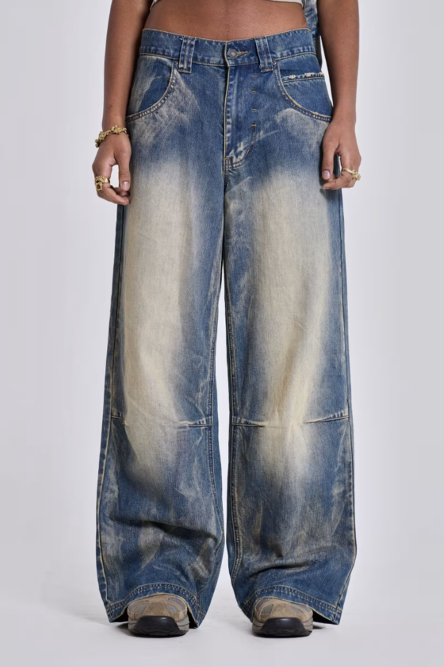 Blue Ethereal Colossus Jeans | Dress In Beauty