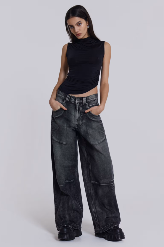 Blue Ethereal Colossus Jeans | Dress In Beauty