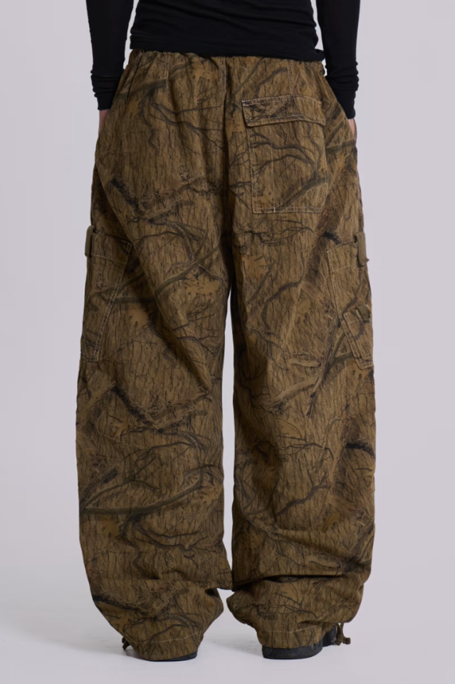 Forest Camo Parachute Pants | Dress In Beauty