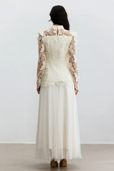 Elizabeth Butterfly Embroidered Lace Set | Dress In Beauty