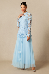 Elizabeth Butterfly Embroidered Lace Set | Dress In Beauty