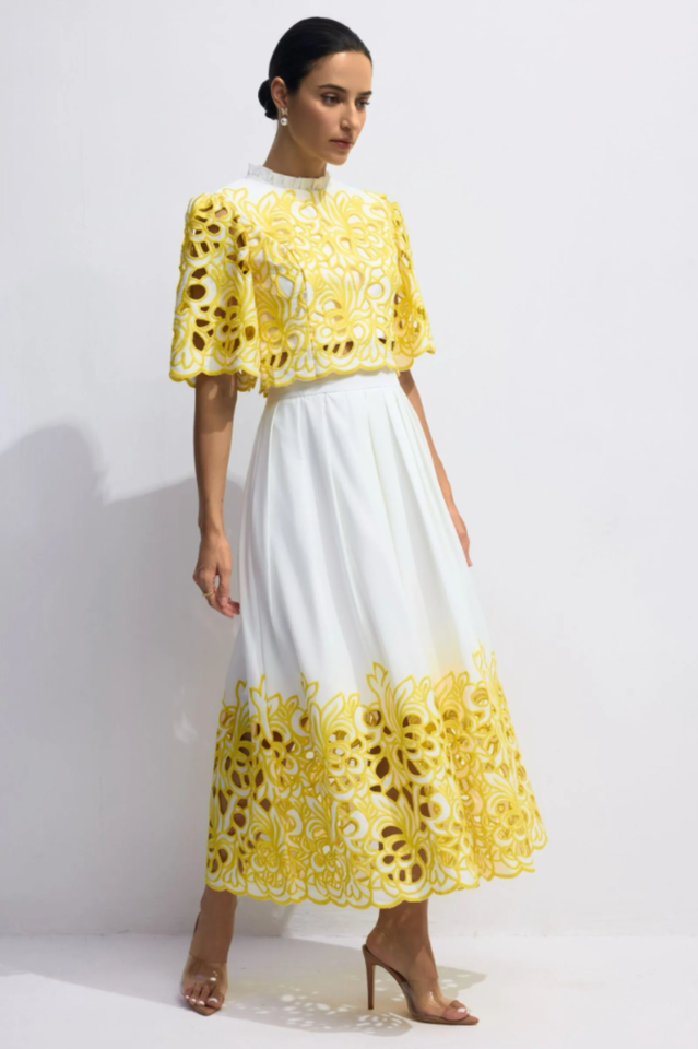 Kelly Floral Embroidered Set | Dress In Beauty