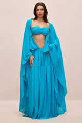 Eugenia Asymmetric Draped Maxi Dress | Dress In Beauty