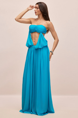 Eugenia Asymmetric Draped Maxi Dress | Dress In Beauty