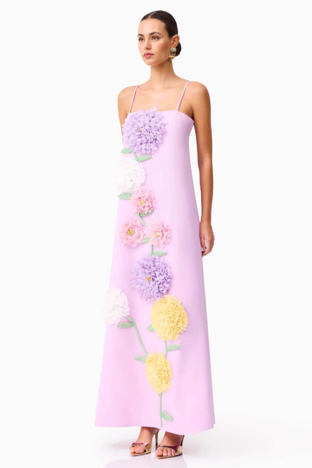 Louisa Floral Applique Maxi Dress | Dress In Beauty