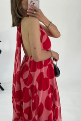 Stephanie Printed Halter Neck Maxi Dress | Dress In Beauty