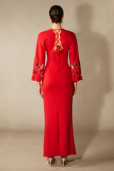 Sharon Long Sleeve Hollow Maxi Dress | Dress In Beauty