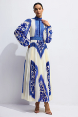 Melvina Floral Print Pleated Maxi Dress | Dress In Beauty