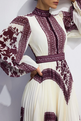 Melvina Floral Print Pleated Maxi Dress | Dress In Beauty