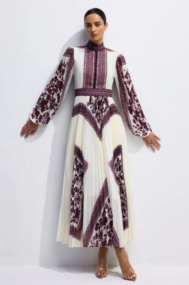 Melvina Floral Print Pleated Maxi Dress | Dress In Beauty