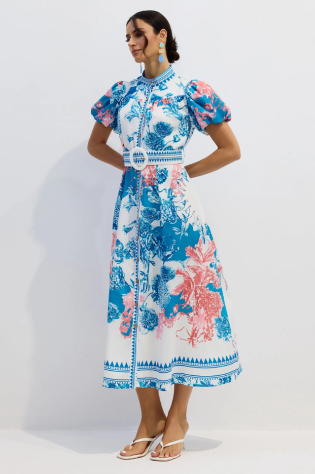 Karen Floral Print Midi Dress | Dress In Beauty