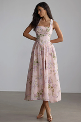 Elise Floral Print Midi Dress | Dress In Beauty