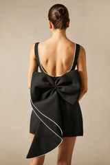 Cecila Bowknot Pearl Backless Mini Dress | Dress In Beauty