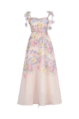 Tasha Floral Strap Corset Maxi Dress | Dress In Beauty