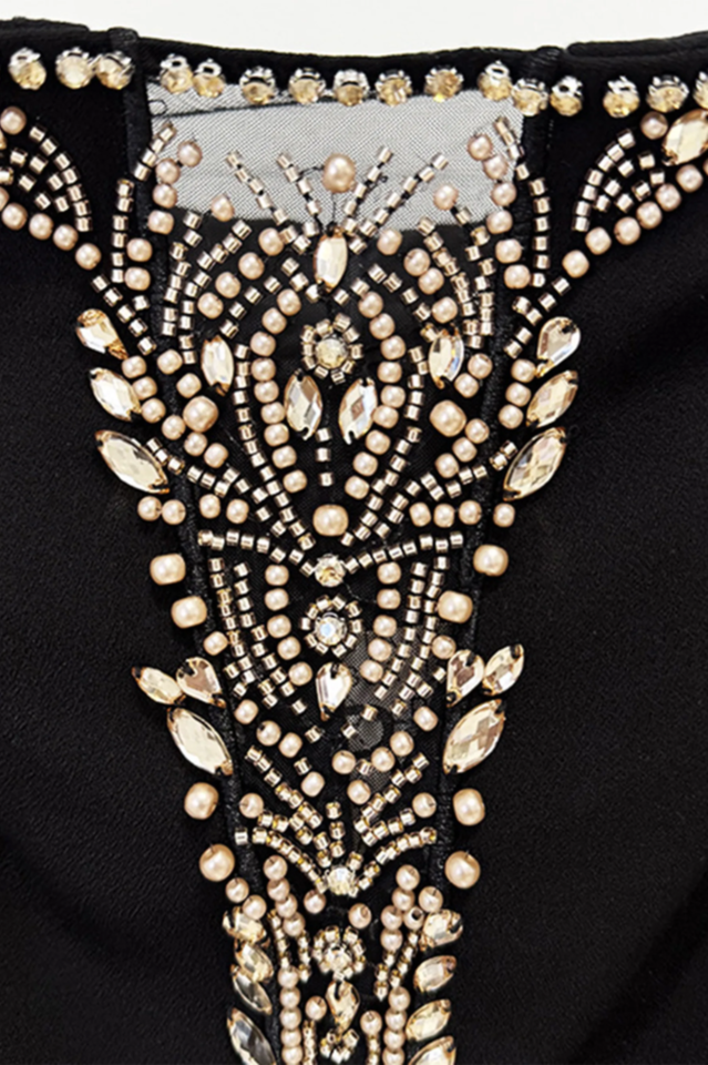 Laila Rhinestone Embellished Maxi Dress | Dress In Beauty