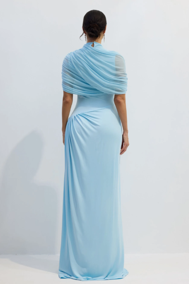 Catherine Asymmetrical Pleated Maxi Dress | Dress In Beauty