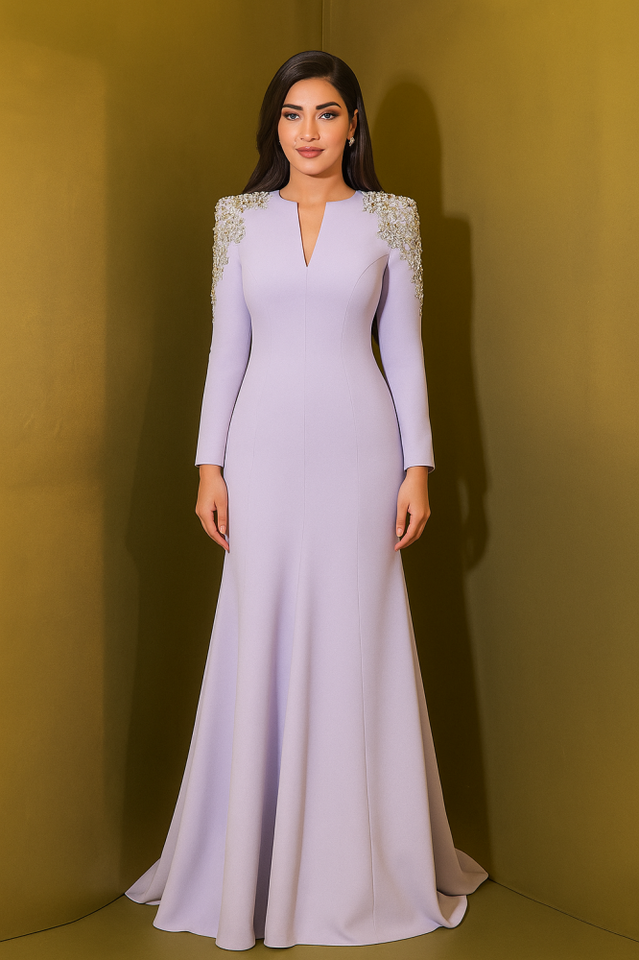 Abigail Embellished V-Neck Maxi Dress | Dress In Beauty