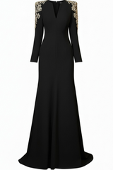 Abigail Embellished V-Neck Maxi Dress | Dress In Beauty