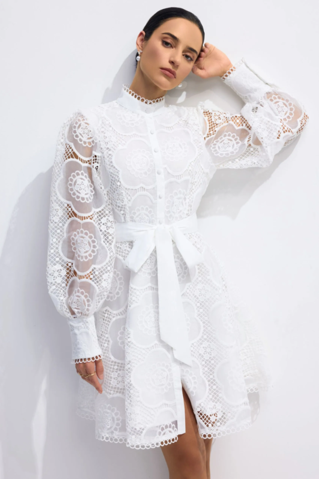 Helena Floral Lace Mini Dress | Dress In Beauty