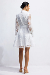 Helena Floral Lace Mini Dress | Dress In Beauty