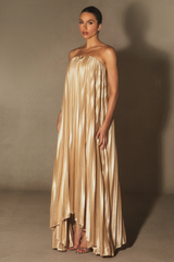 Louisa Strapless Pleated Maxi Dress | Dress In Beauty