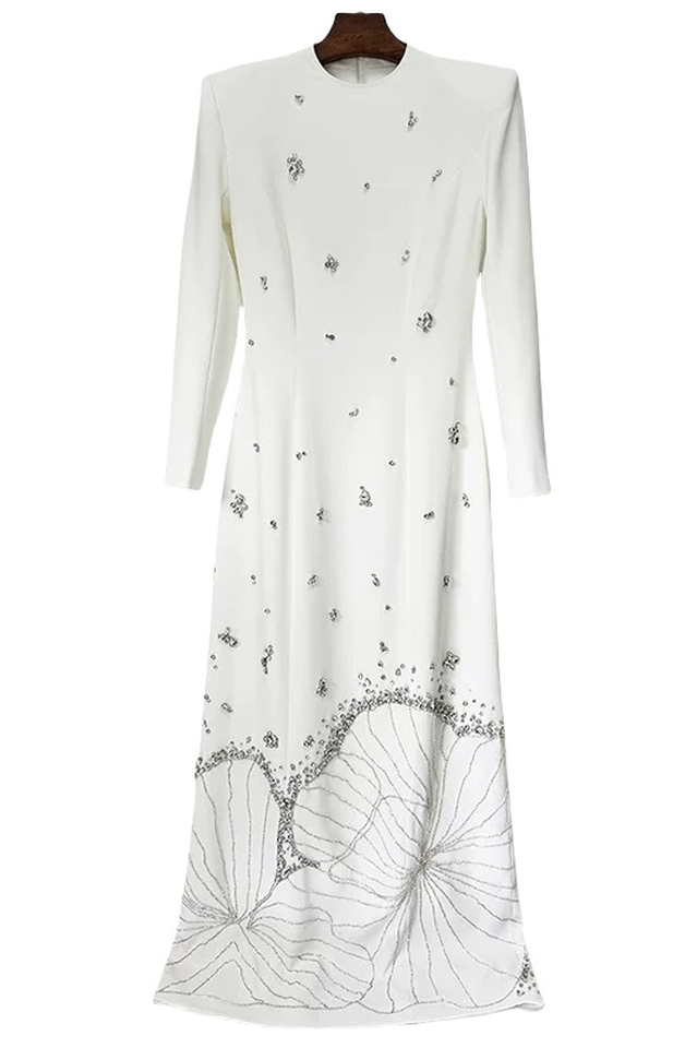 Virginia Diamond Embellished Maxi Dress | Dress In Beauty