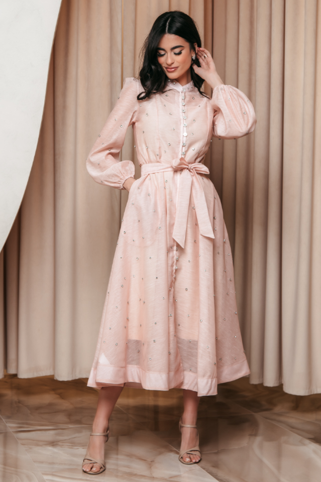 Emelia Crystal Embellished Sheer Maxi Dress | Dress In Beauty