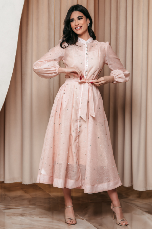 Emelia Crystal Embellished Sheer Maxi Dress | Dress In Beauty