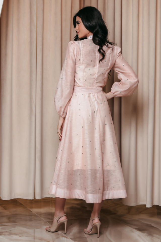 Emelia Crystal Embellished Sheer Maxi Dress | Dress In Beauty