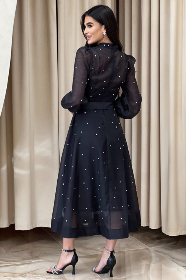 Emelia Crystal Embellished Sheer Maxi Dress | Dress In Beauty