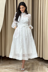 Emelia Crystal Embellished Sheer Maxi Dress | Dress In Beauty