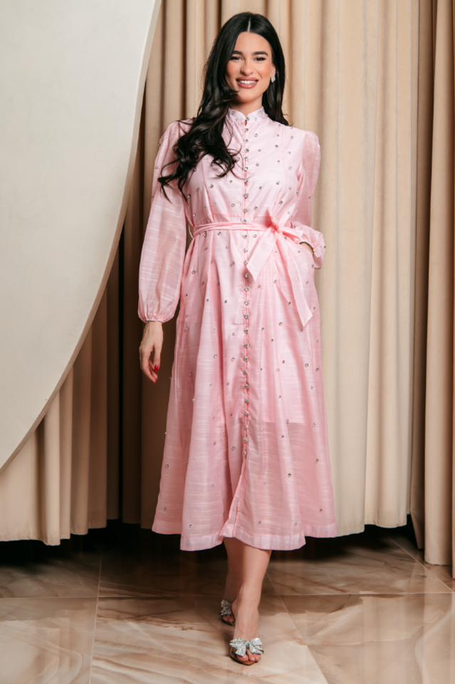 Emelia Crystal Embellished Sheer Maxi Dress | Dress In Beauty