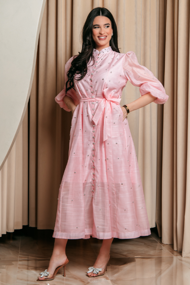 Emelia Crystal Embellished Sheer Maxi Dress | Dress In Beauty