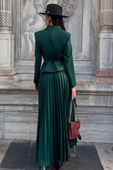 Florence Belted Blazer Pleated Skirt Set | Dress In Beauty