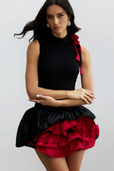 Fiona Floral Applique Layered Ruffle Dress | Dress In Beauty