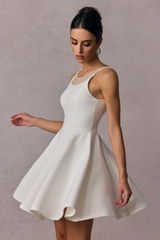 Esther Pearl Embelished Open Back Mini Dress | Dress In Beauty