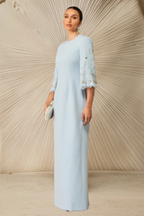 Julia Crew Neck Embroidered Maxi Dress | Dress In Beauty