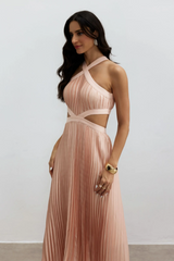 Eliza Pleated Cutout Maxi Dress | Dress In Beauty