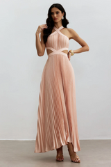 Eliza Pleated Cutout Maxi Dress | Dress In Beauty