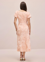 Molly Floral Applique Midi Dress | Dress In Beauty