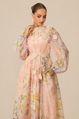 Raina Floral Print Puff Sleeve Maxi Dress | Dress In Beauty