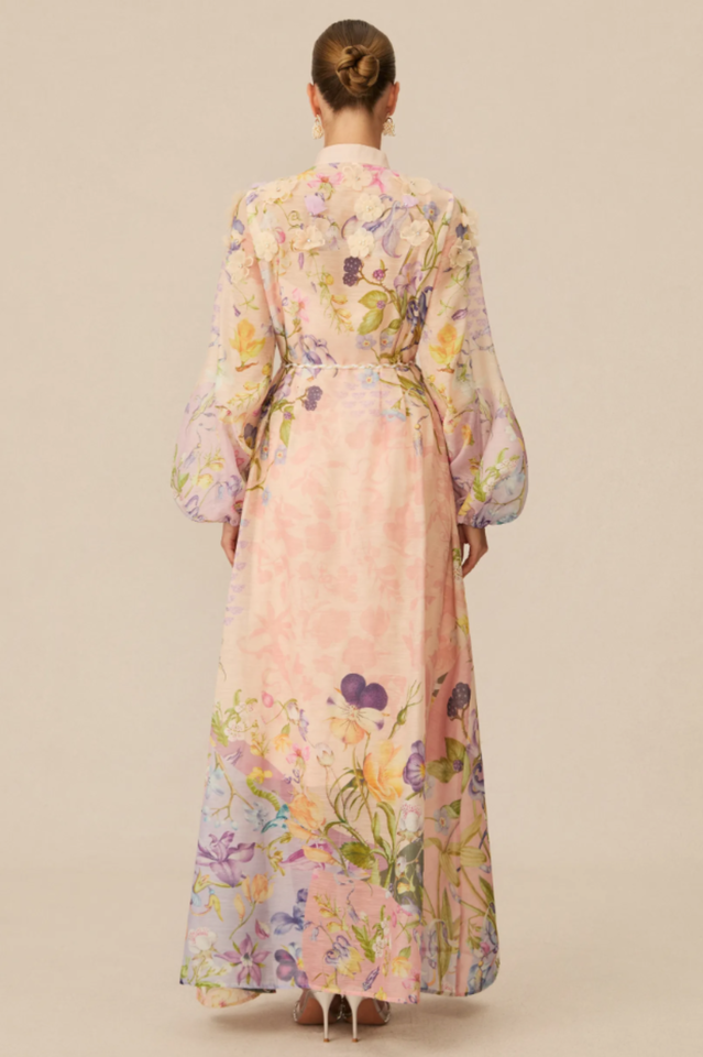 Raina Floral Print Puff Sleeve Maxi Dress | Dress In Beauty