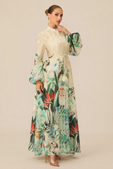 Raina Floral Print Puff Sleeve Maxi Dress | Dress In Beauty