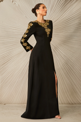 Aria Embellished Long Sleeve Maxi Dress | Dress In Beauty