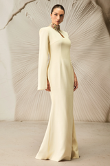 Laksha Cape Sleeve Cutout Maxi Dress | Dress In Beauty